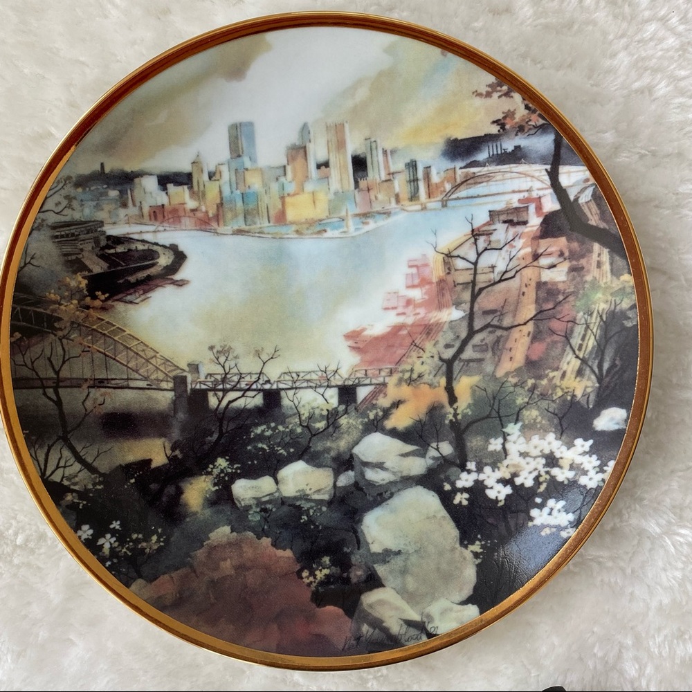 Pittsburgh Renaissance II china collector plate by Nat Youngblood, Maser Gallery